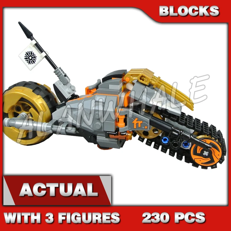 230pcs  Cole's Armored Dirt Bike Destroyer's Scimitar 11327 Building Blocks Children Sets Compatible With Model