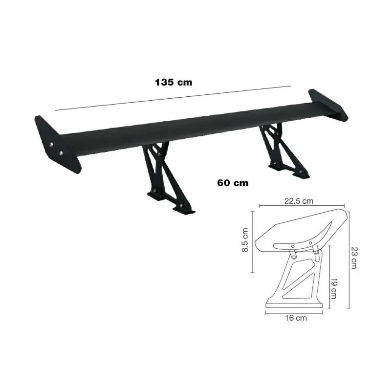 

Single Wing Trunk Spoiler Car Accessory Model SPA/7