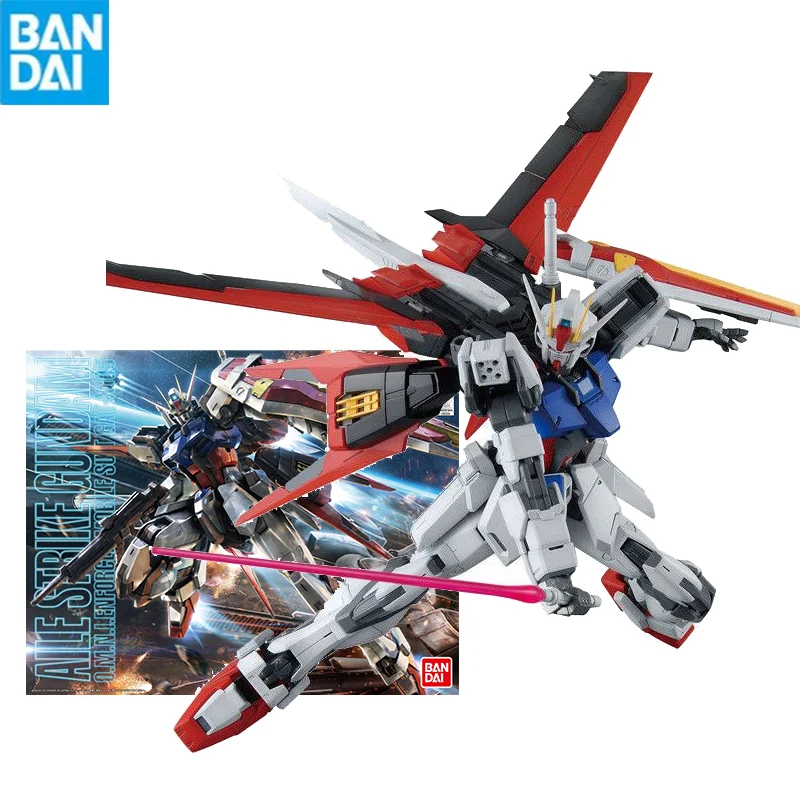 

Bandai Gunpla Mg 1/100 Gat-X105 Aile Strike Gundam Ver. Rm Assembly Model Collectible Anime Robot Kits Models Kids Gift