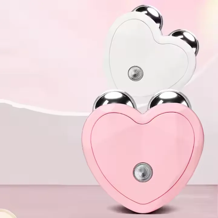 Smart Library New Microcurrent Mini Beauty Device Three-level Adjustable Lifting And Rejuvenation Roller Massage Introducti