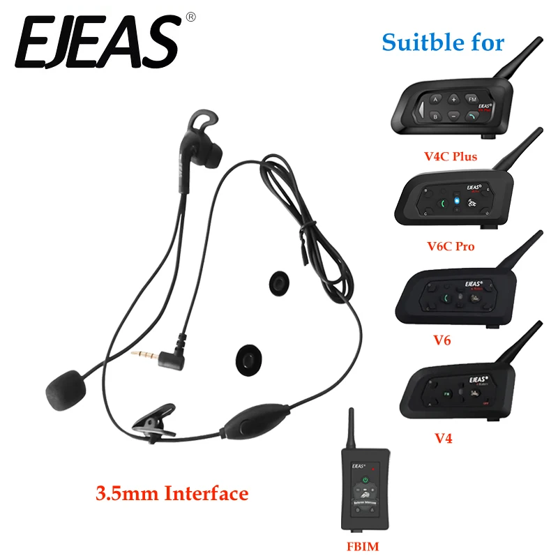 

Referee Headphone 3.5mm Interface PTT In-Ear Earphone With Button For EJEAS FBIM/V6C PRO/V4C PLUS/V6C/V4C Right Headset