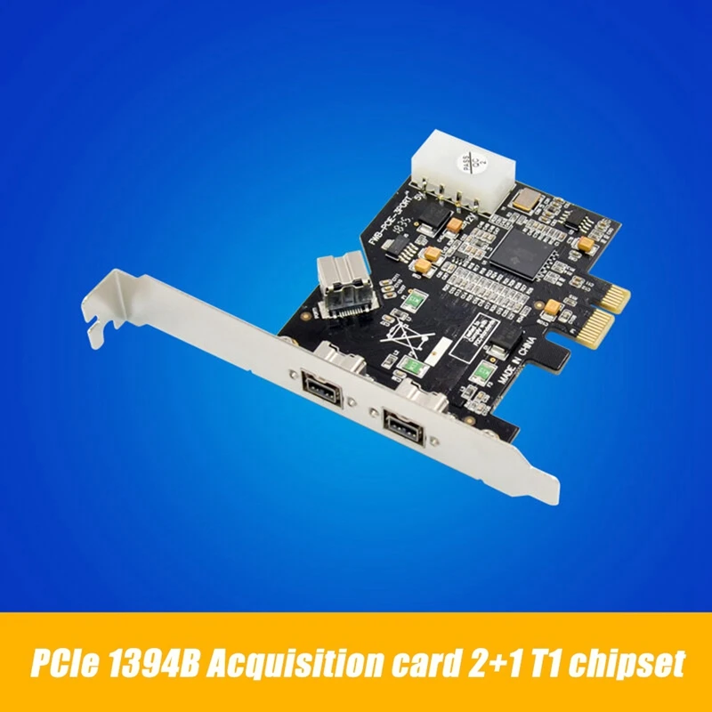 Imagem -03 - Video Capture Expansion Card Pci Express 1394b Portas Pci-e x1 para 1394b Controlador Xio2213azay Chipconjunto para Firewire 800