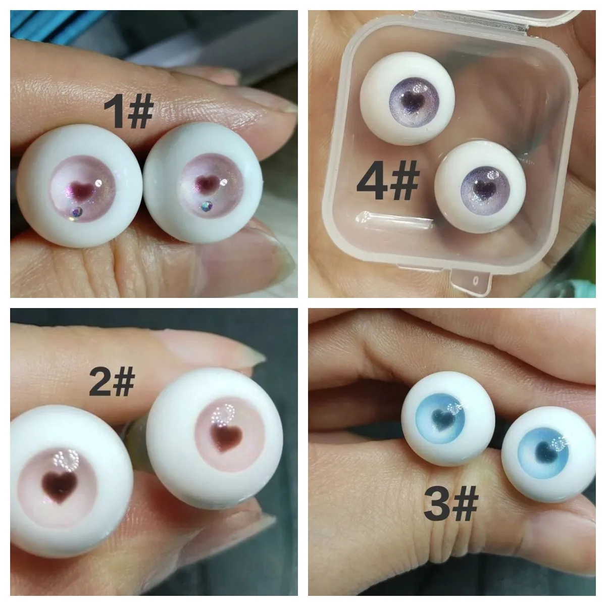 12/14/16/18/20/22/24/30mm Doll's Eyes for 1/6 1/4 1/3 Bjd Doll Girl Toys Dress Up Plaster Eyeball Play House Doll Accessories