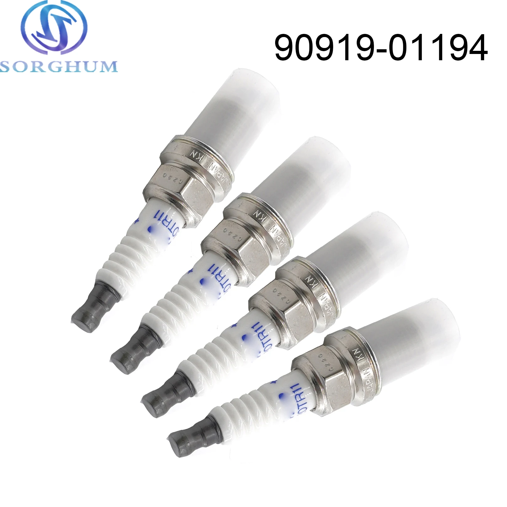 4PCS Double Platinum Spark Plug 90919-01194 For Toyota Avensis Camry RAV4 Sienna Solara For Lexus ES GS 9091901194 PK20TR11