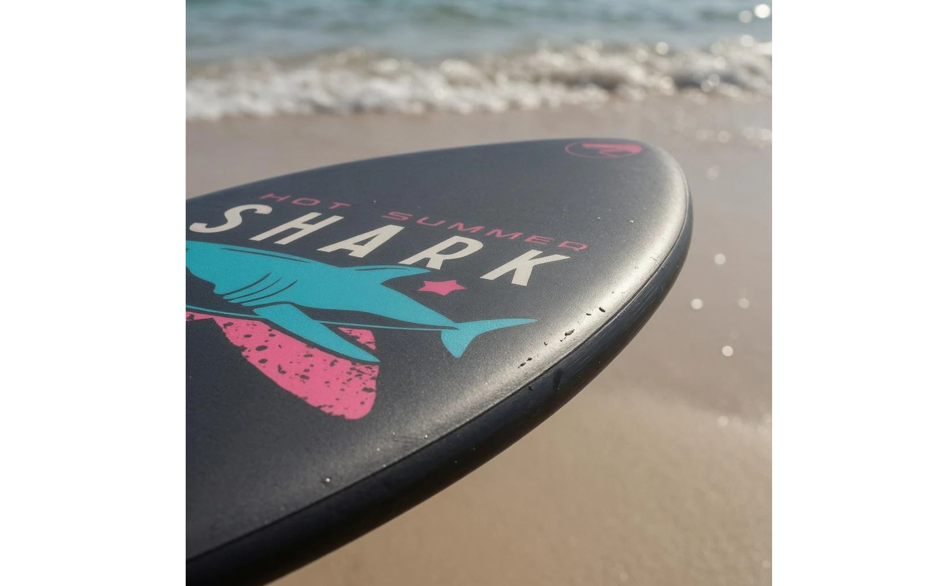 Hard Surfboard Rounded Tail Printed Surfboard Ride Board Stable Ride Water Sport Gear Sturdy