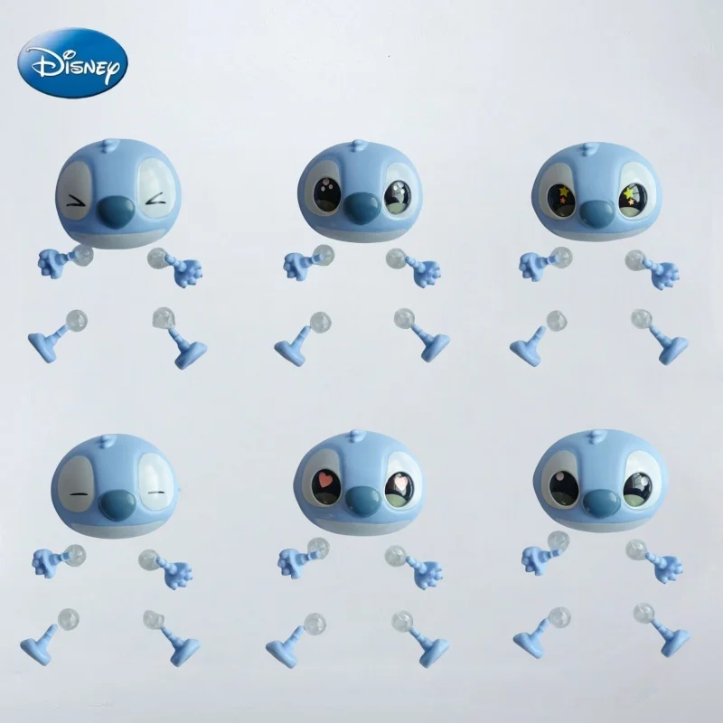 Accesorios DIY de muñeca Disney Stitch, serie Eat Alething Before Sleep, caja ciega de juguete, muñeca de vinilo, cara, manos y pies, juguete para regalo DIY