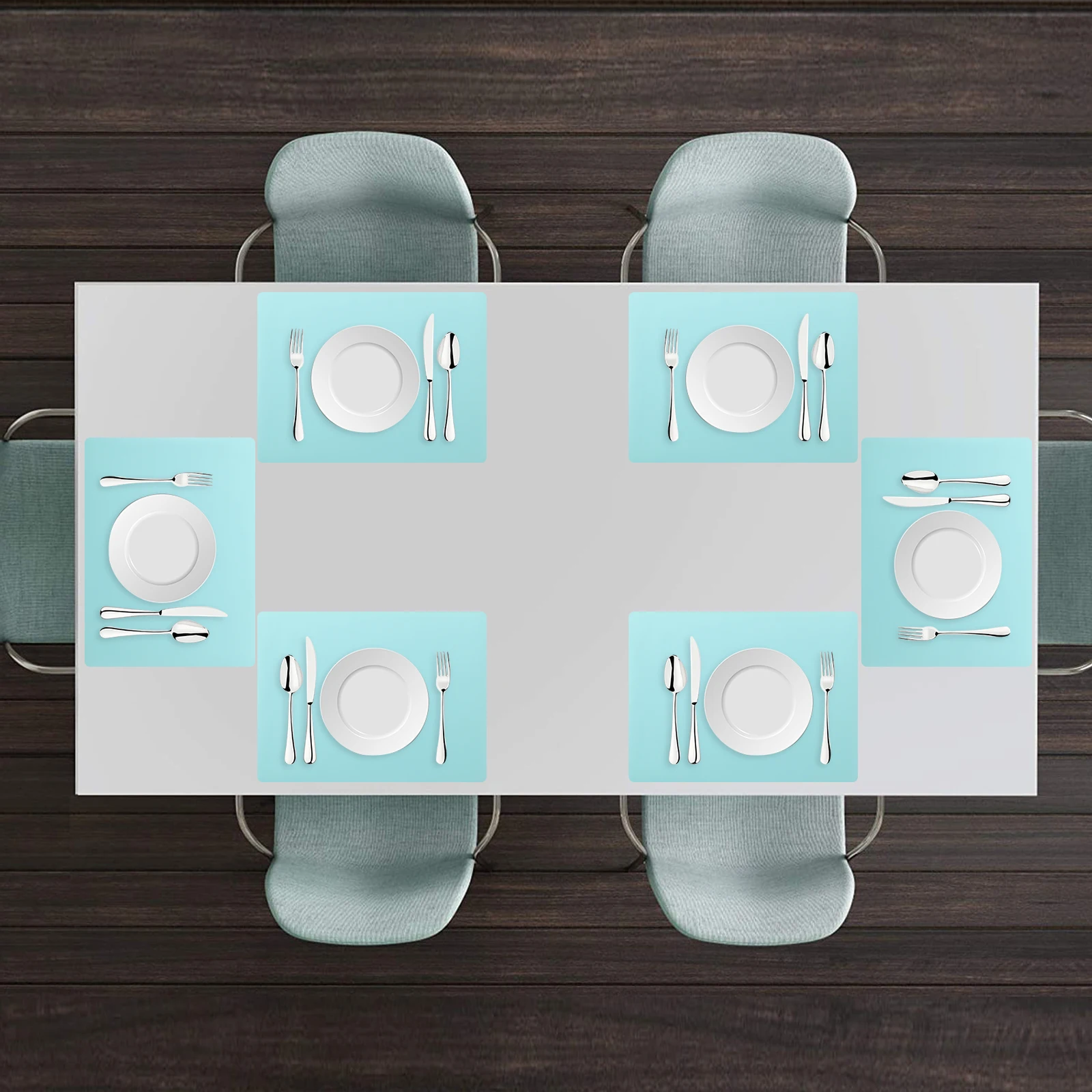 

Foldable Heat Insulation Silicone Placemat Non-S Table Mat Home Kitchen Coasters High Temperature Resistant Soft