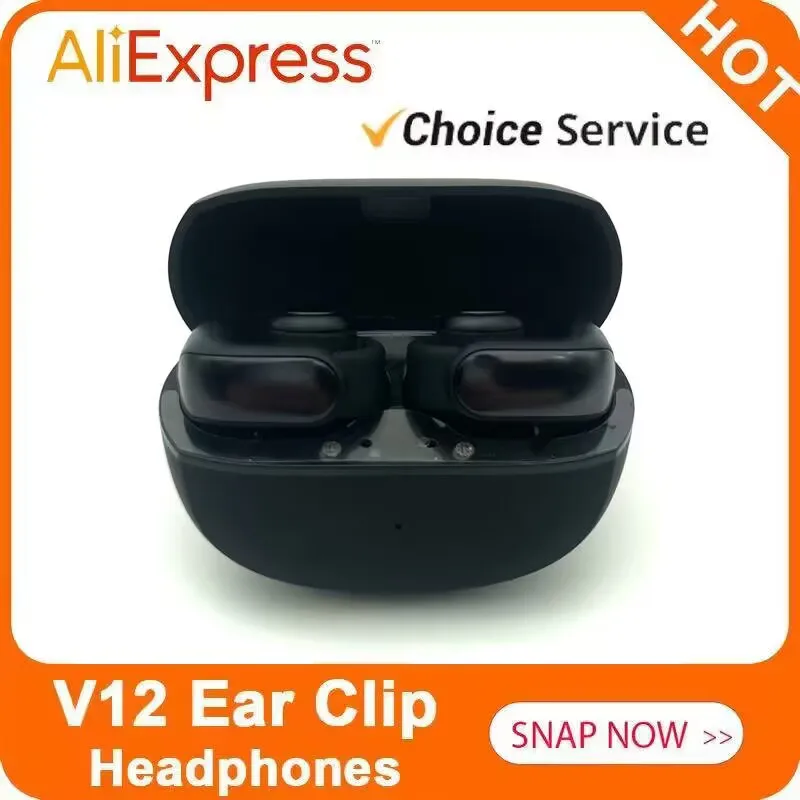جديد V12 سماعات سماعة لاسلكية تعمل بالبلوتوث 5.3 سماعات مفتوحة HiFi ستيريو سماعات رياضية HD ميكروفون دعوة قرط كبس سماعة ل BOSE Ultra #1