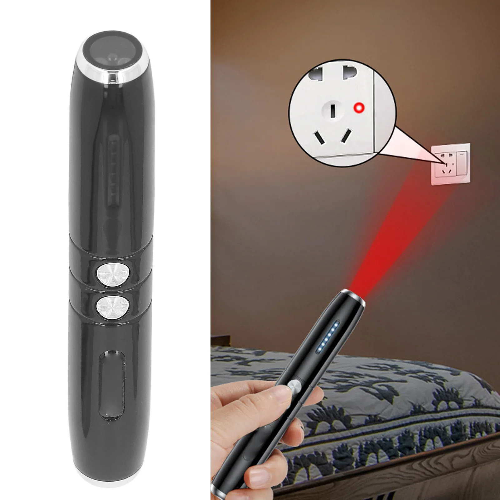 5V Handheld Anti Recording Interceptor Portable Anti GPS Sound Voice Recording Blocker Jammer for Hotel Travel Home Security