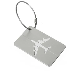 Air Plane Pattern Metal Luggage Tag for Travel Baggage Name Label Tag Suitcase Address Label Mark Luggage Accessories Tags