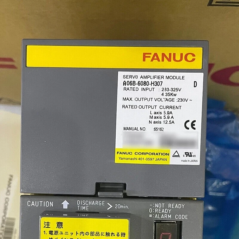 

Fanuc A06B-6080-H307 Servo Amplifier Tested ok Expedited Delivery