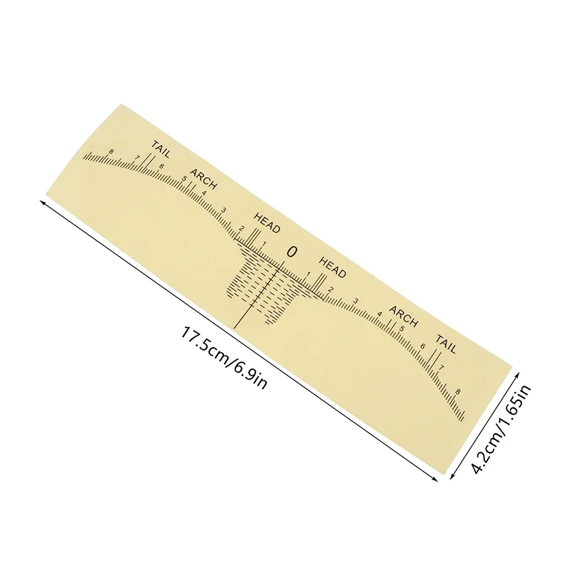10 Pcs Disposable Eyebrow Ruler Microblading Semi Permanent Eyebrow Tattoo Position Ruler Guide Makeup Stencil Measure Tools