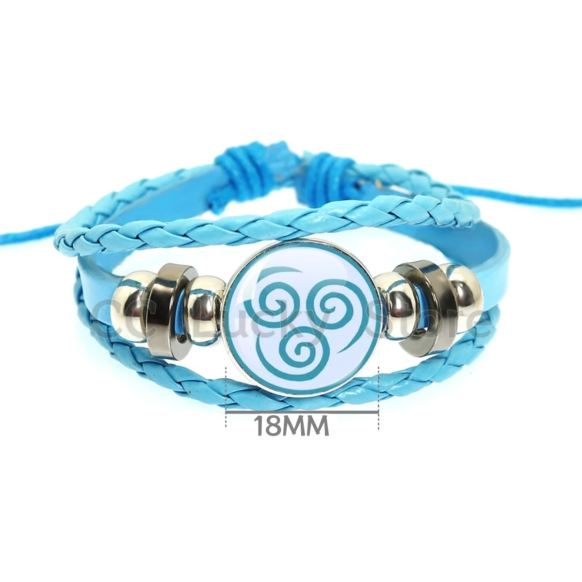 18mm Glass Cabochon Bracelet Anime The Last Airbender Fire Water Tribe Elements Of Water Earth Pendant Jewelry Accessories  Gift