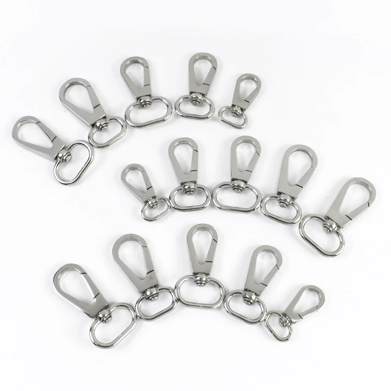 33-46mm Stainless Steel Swivel Lobster Clasp Bag Metal Buckle Keychain Snap Hooks Dog Leash Clip Buckles DIY Bags Accessories