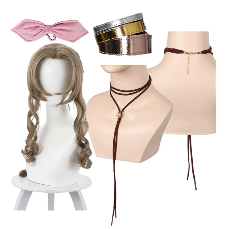 

Фэнтези Аэрит Косплей Гейнсборо Браслет Галстук-бабочка Повязка на голову Головные уборы Ожерелье Парик Хэллоуин Карнавальный костюм Аксессуары