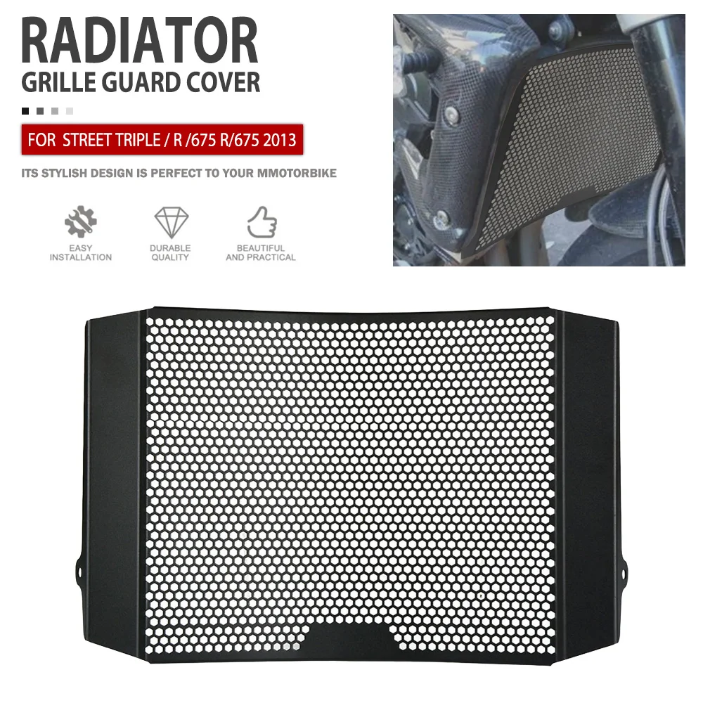 

Radiator Guard For Street Triple / R /675 R/675 2013 Motorcycle Radiators Grille Cover Protector Accessories Parts