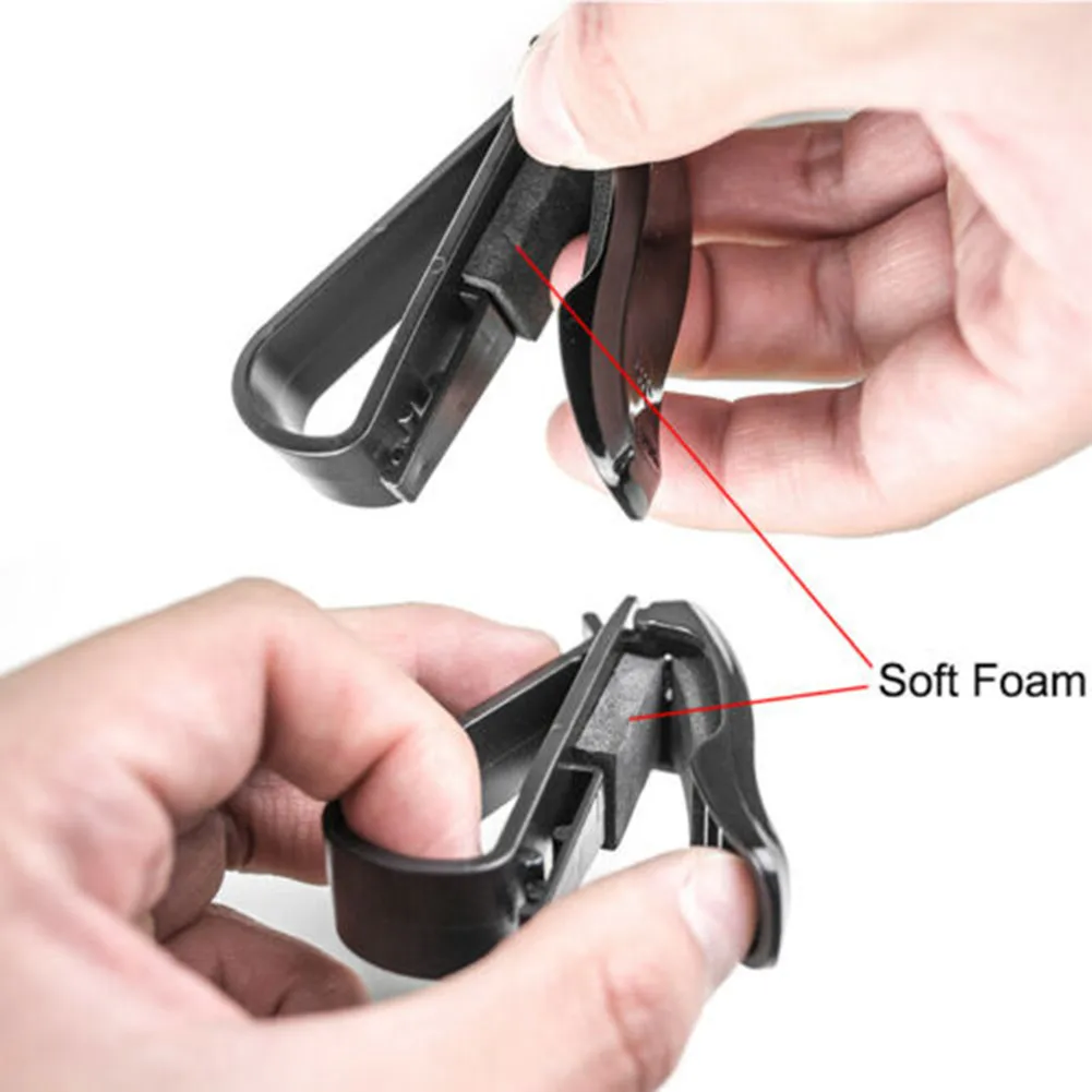 Car Glasses Clip ABS Sun Visor Ticket Accessory Black Glasses Mount Parts Plastic Receipt Replacement  Car Glasses