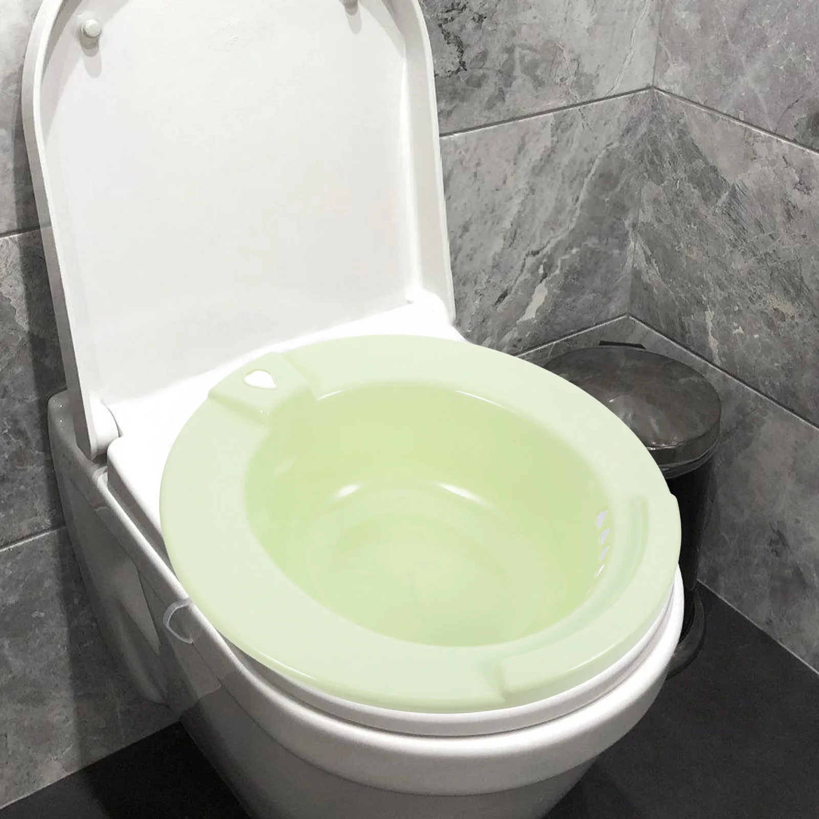 

Sitz Bath For Toilet Hemorrhoids Relief Postpartum Care Portable Bidet Basin Elderly Pregnant Women Soaking Bowl With Overflow