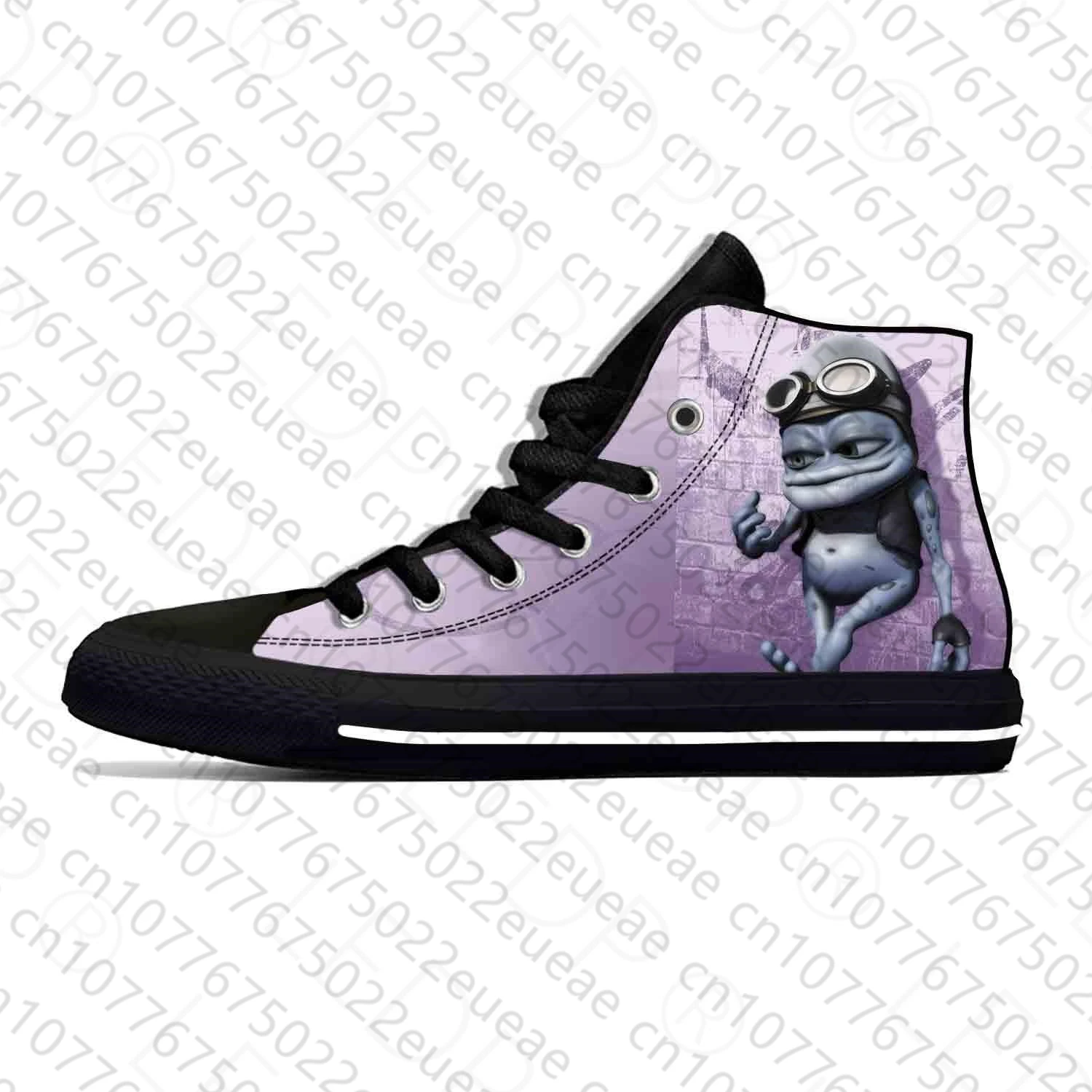 Anime Cartoon Manga Music Crazy Frog Cool Fashion Casual Cloth Shoes High Top Lightweight Breathable 3D Print Men Women Sneakers