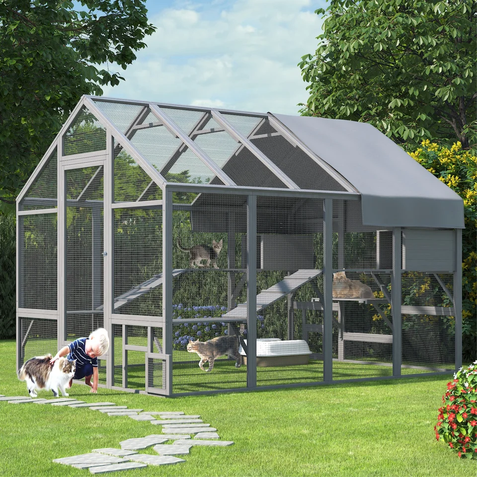 Extra Large Waterproof Walk In Cat Enclosure