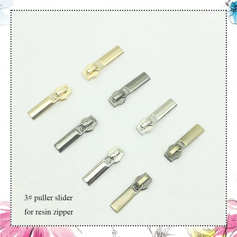 100pcs 3# Coil Zipper Sliders for Nylon Zipper DIY Bags Garment Pocket Zip Head Pullers Repair Kit Zipper Accessories