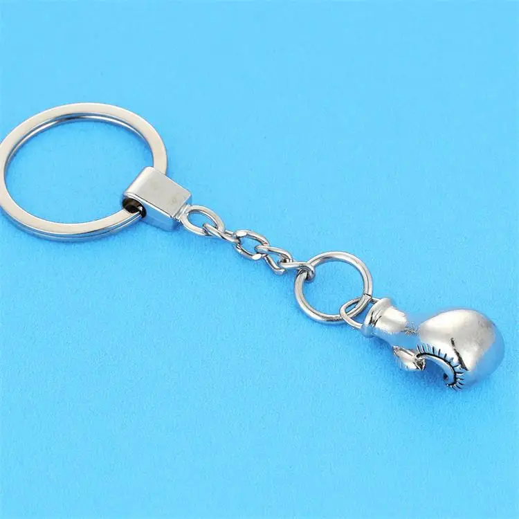 New Design Boxing Glove key chain -Hot Cool metal Barbell Keychain Sports Car Key Ring Bag pendant key Holder Best Gift jewelry