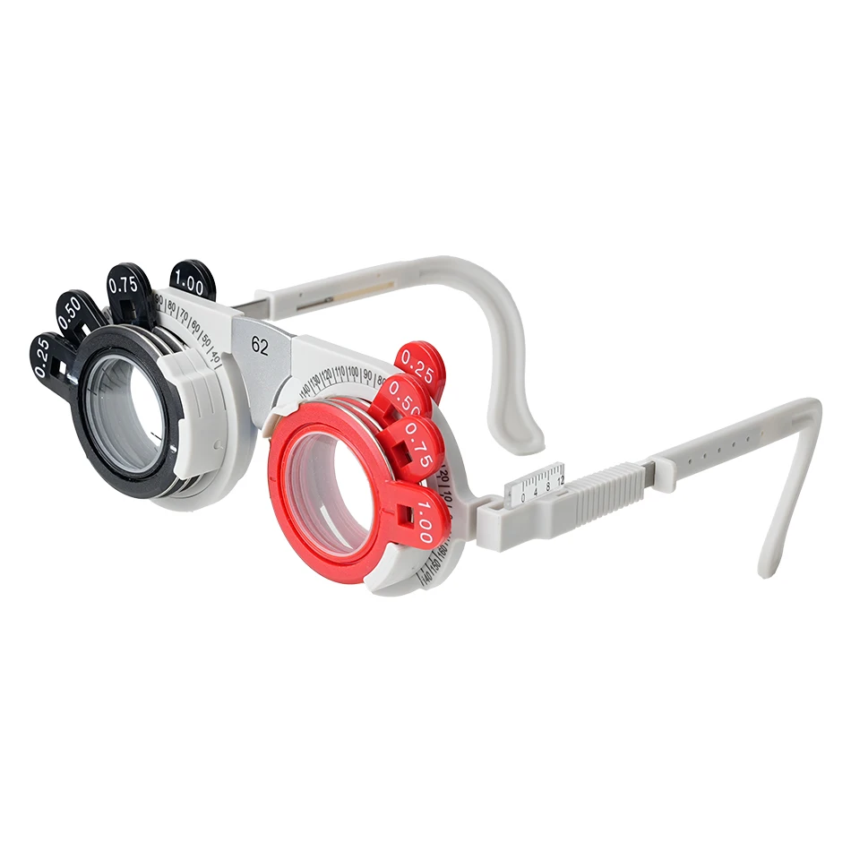 1PC PD Trial Frame with Soft Nose Pad Adjustable Temple Angle Length for Easy Lens Insertion High Quality Single Piece