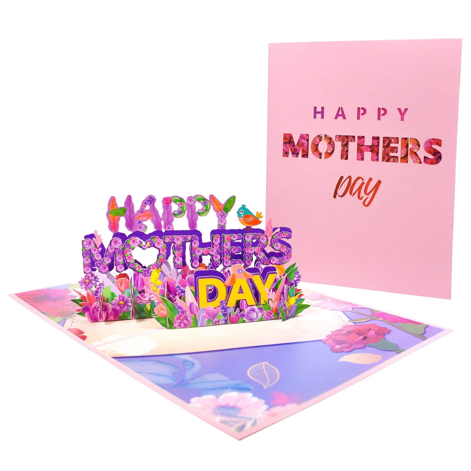 Cartes 3D Pop Up pour fête des mères, bouquet floral, cartes de vministériels x, fleurs pour femme spinale, anniversaire, sympathie, bien se faire