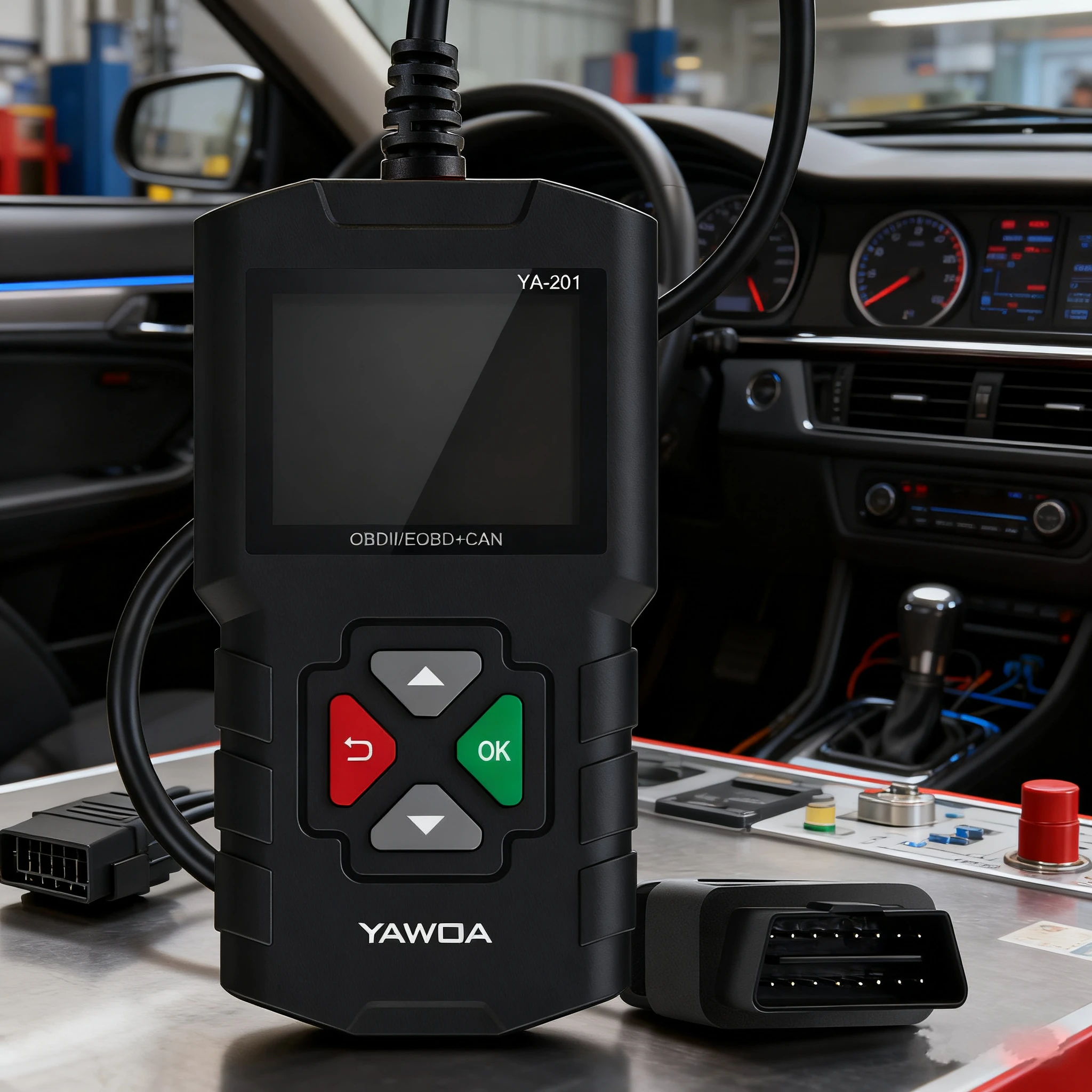 

Горячий считыватель кодов YA201 OBD2, 2,4-дюймовый высокоцветный TFT-экран для проверки двигателя с функцией Screenshot, диагностические инструменты