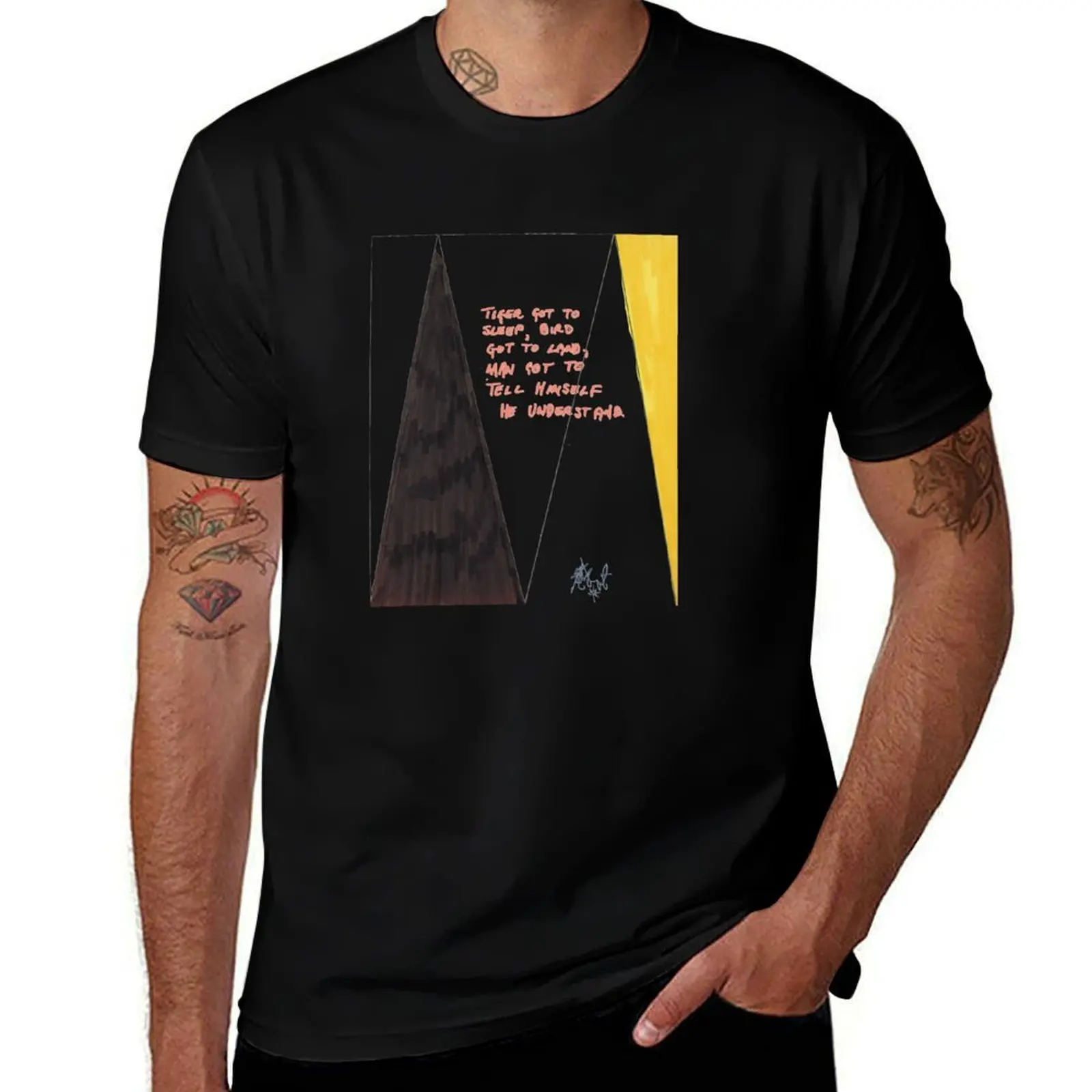Kurt Vonnegut Poem T-Shirt Regular Fit Plain Tee Shirt T-Shirt