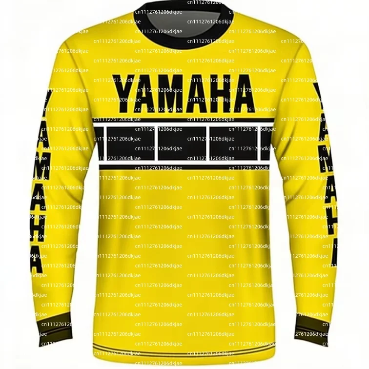 Summer New MXGP Yamaha Motorcycle Riding Long Sleeved Men's/women's Racing Oversized Breathable Quick Drying Sportswear T-shirt