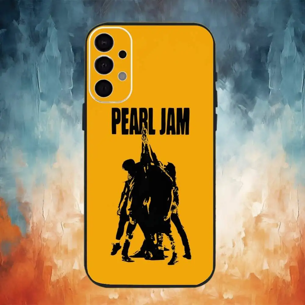 Custodia per telefono Band P-Pearl J-Jam per Samsung S25, S24, S21, S22, S23, S30, Ultra, S20, Plus, Fe, Note, 10.9,5G Cover nera