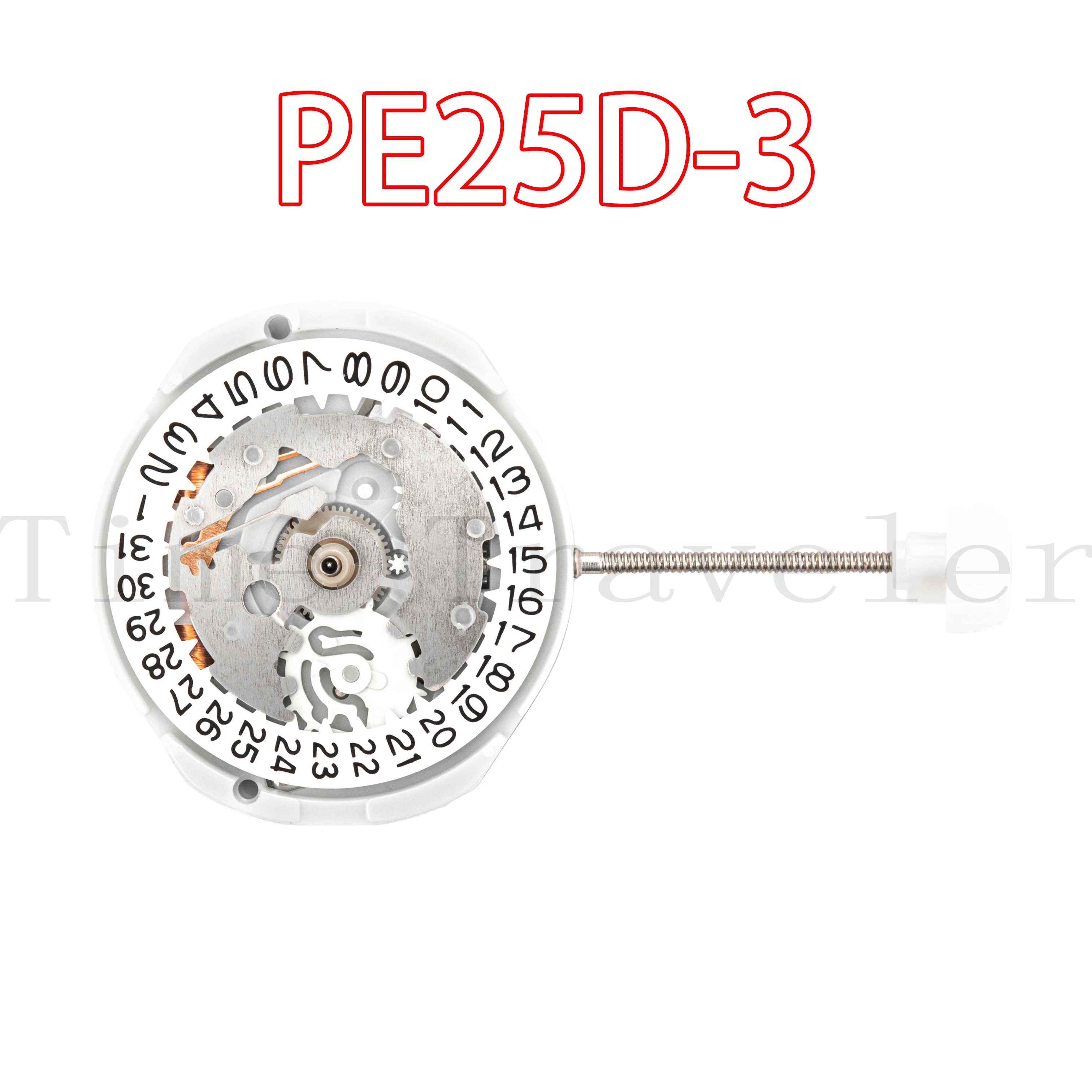 

PE25D movement Chinese sunon PE25D-3 quartz movement single calendar without battery