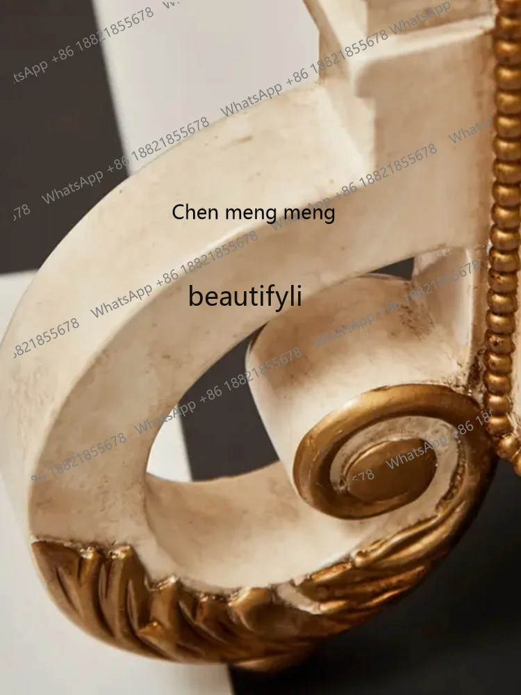 โต๊ะน้ำชาทรงกลมสไตล์วินเทจแบบอเมริกัน โต๊ะกาแฟทรงกลมลายลูกไม้สไตล์คันทรี โต๊ะกาแฟขนาดเล็กหรูหรา