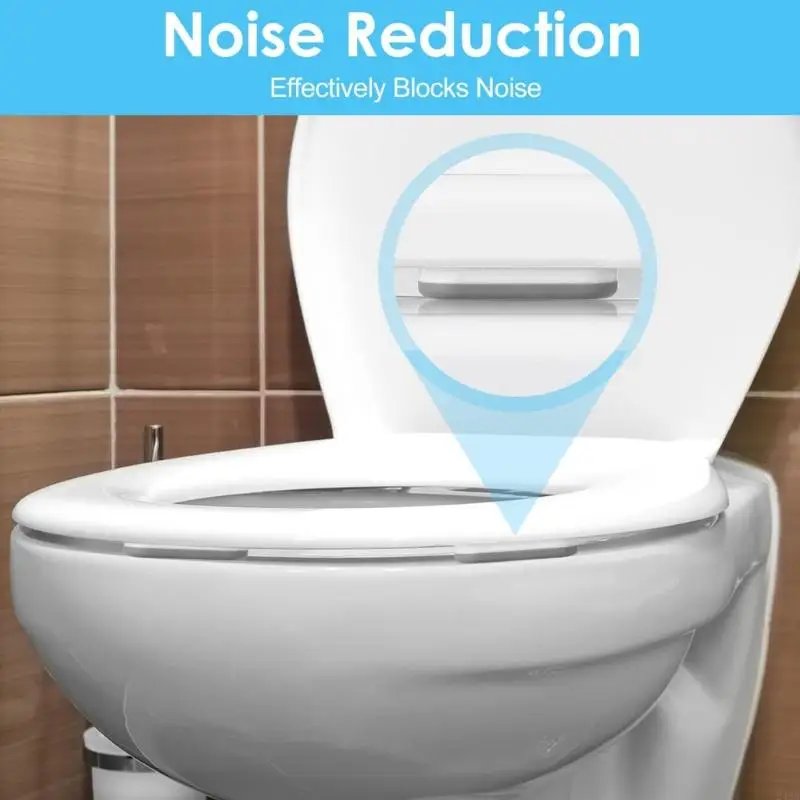 8Pcs Universals Toilet Stabilizers Shocked Absorber Bumper Toilet Lid Accessories For Home Or Hotel Bathrooms