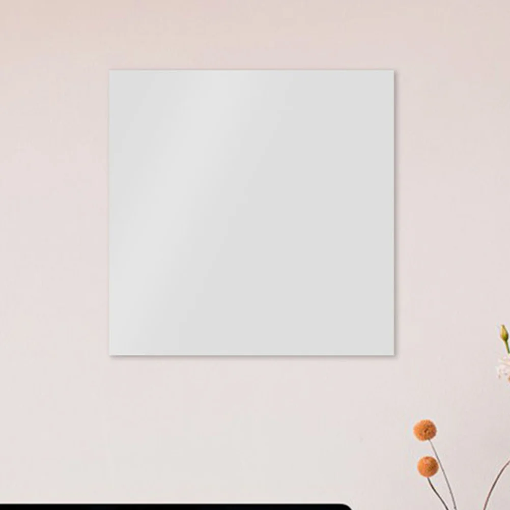

4pcs Square Mirror Wall Sticker Acrylic Frameless Diy Decal For Bathroom Living Room Bedroom Decor Peel Stick Waterproof