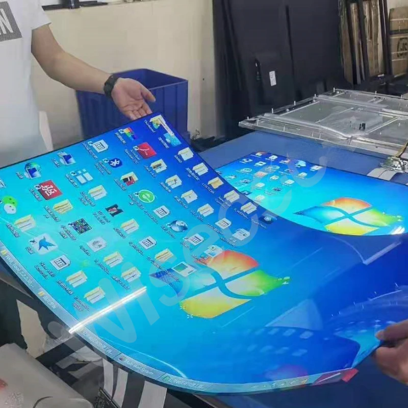 New Bendable 55-inch Organic Light Emitting Diode Screen Ultra-thin Advertising Panel 1920 * 1080 Flexible Amoled Display Module