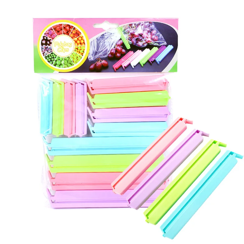 

Food sealing clip candy color sealing clip 12 moisture-proof snack clips milk powder preservation clip bag clips