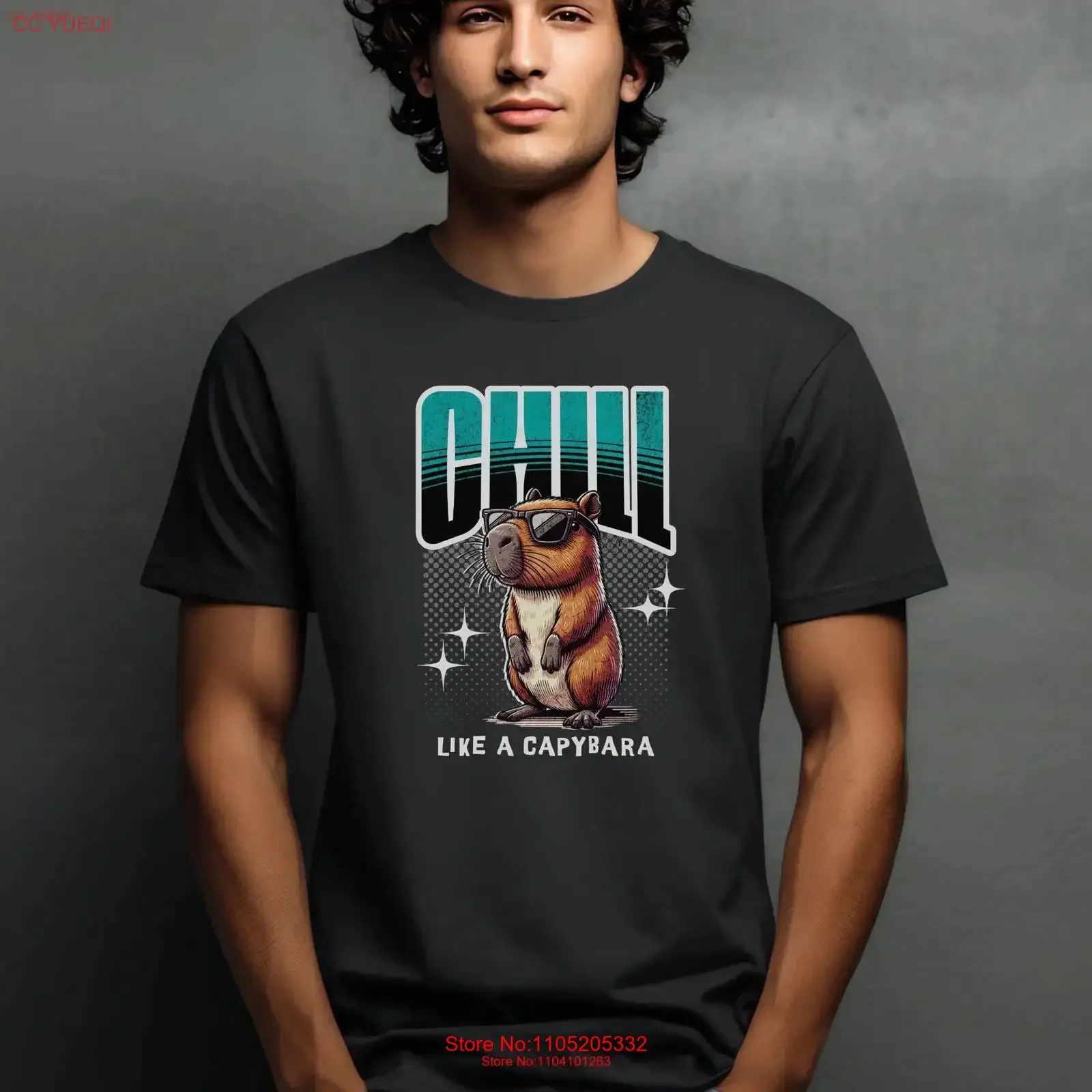 

Capybara gift for men and women Chill like a shirt Funny SweaT T vintage Washed Versatile homme Soft fashion Unisex Stretched