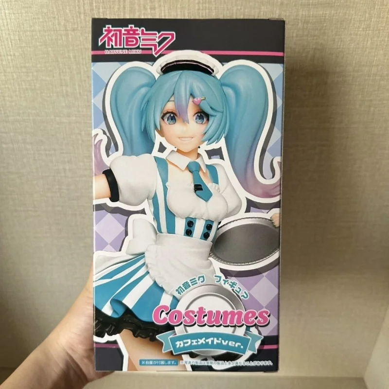 新オリジナルタイトー初音ミク-18-センチメートル衣装コーヒーショップメイドレストランアニメアクションフィギュア模型玩具ギフト誕生日