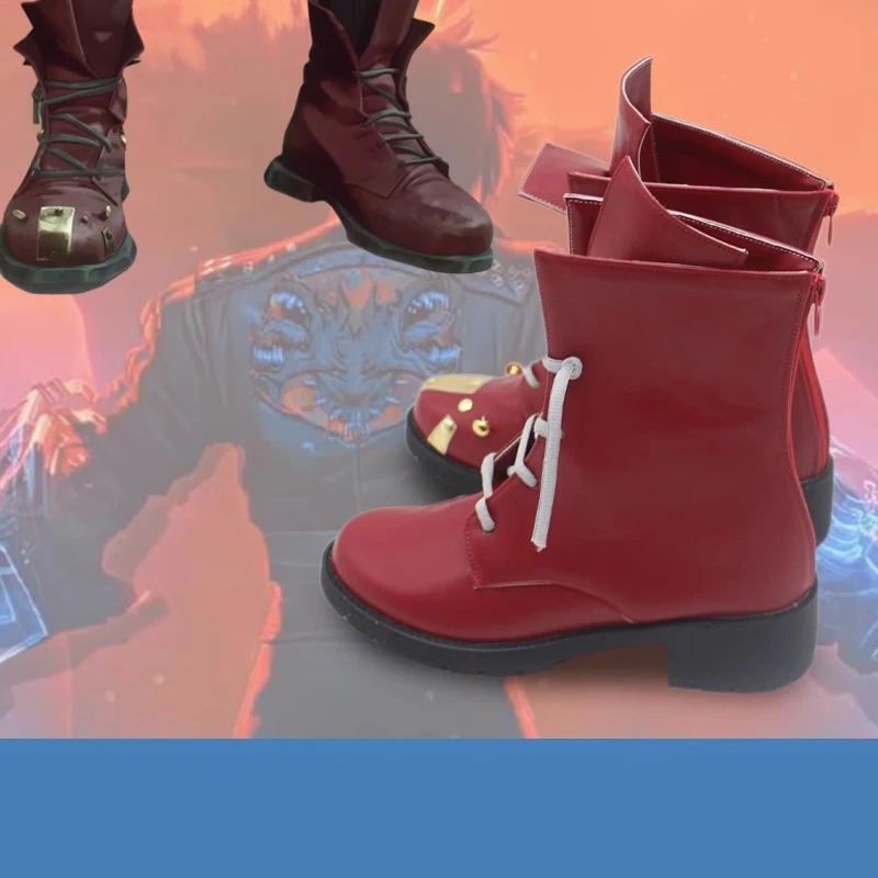Vi Cosplay Schuhe Spiel Arcane 2 Rote Stiefel Halloween Pole Play Zubehör Nach Maß Frauen Mädchen