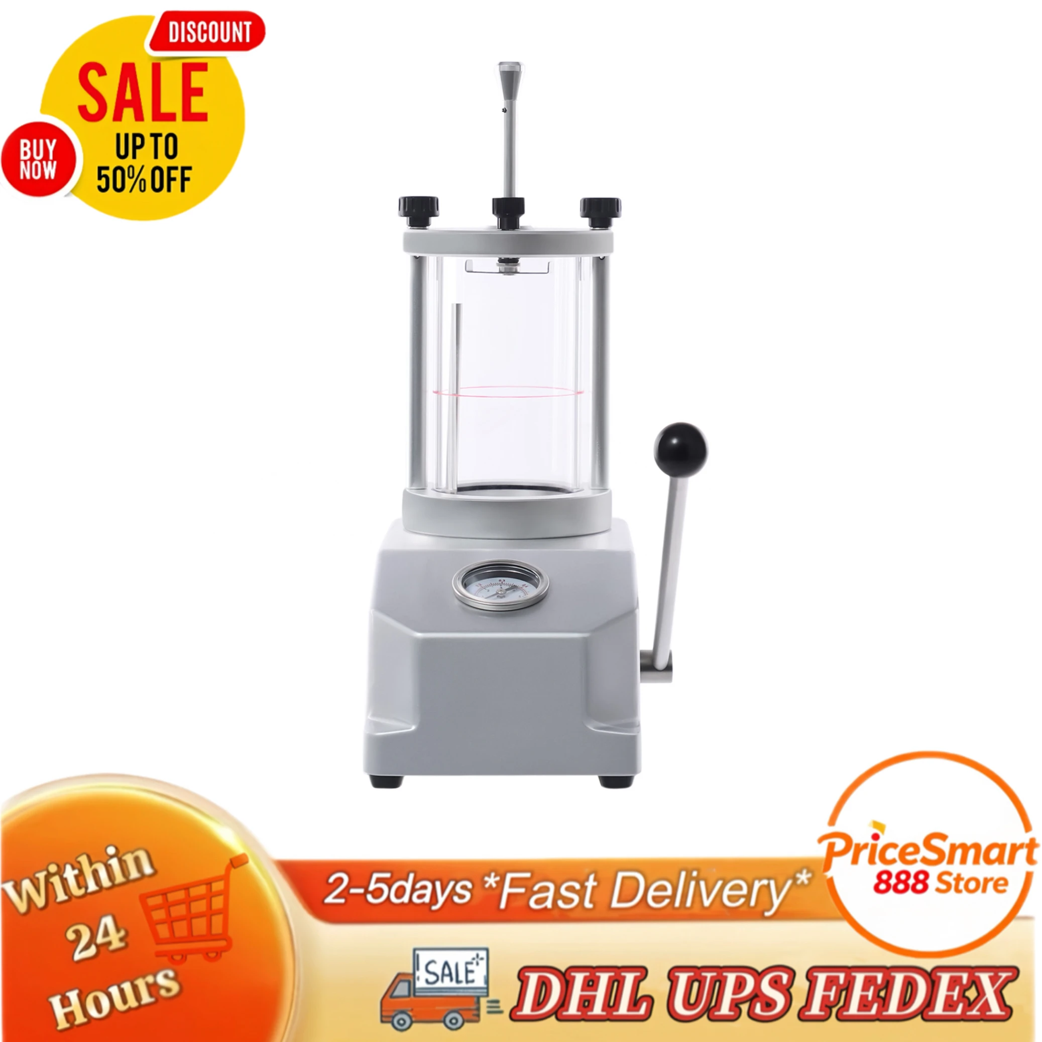 Watch Case Waterproof Pressure Tester, Watch Waterproof Test Tool, Watch Resistant Testing Machine, 0.3-0.6 Bar,Easy to Observe