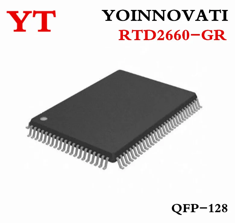 

10pcs lot RTD2660 RTD2660-GR LCD TV motherboard driver chip QFP128 IC Best quality.