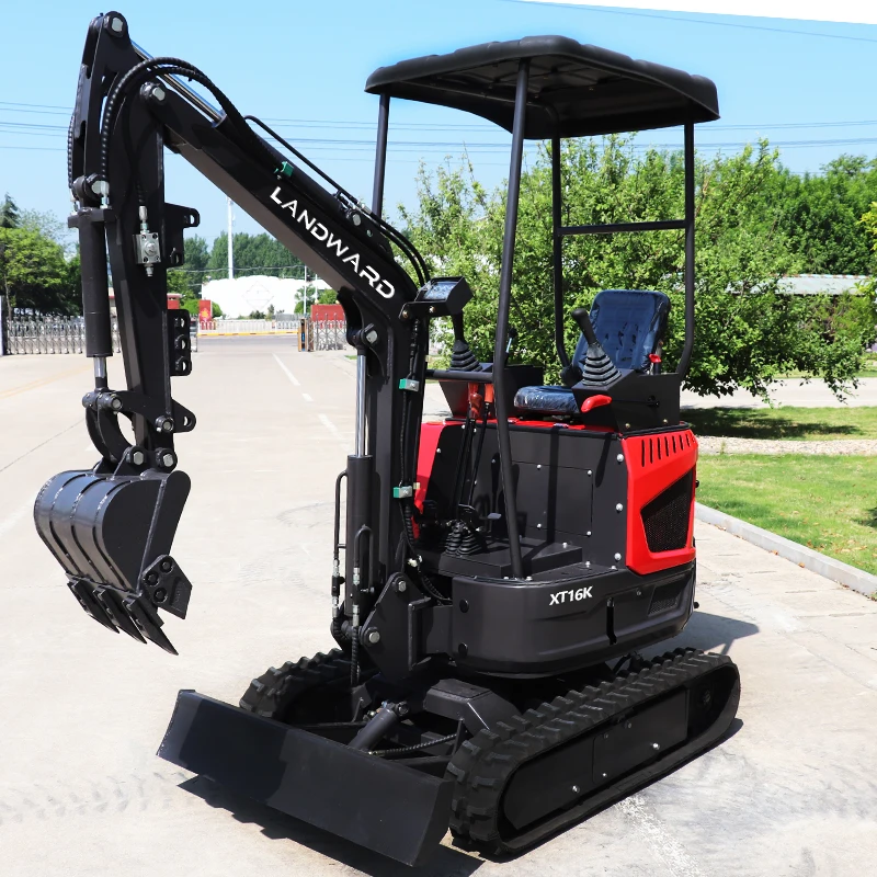 Wholesale Customized 1.2 Ton Mini Small Excavator Household Use 1600KG High Quality Crawler Type Mini Digger 1.0 Ton For Sale