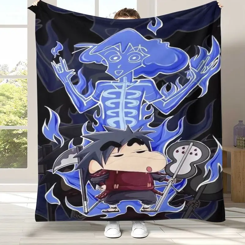 Cute C-Crayon Shin-chans Cartoon Soft Flannel Throw Blanket,Cozy Blanket for Bed,Sofa,Living Room,Picnic,Home Decor,Gift Kids
