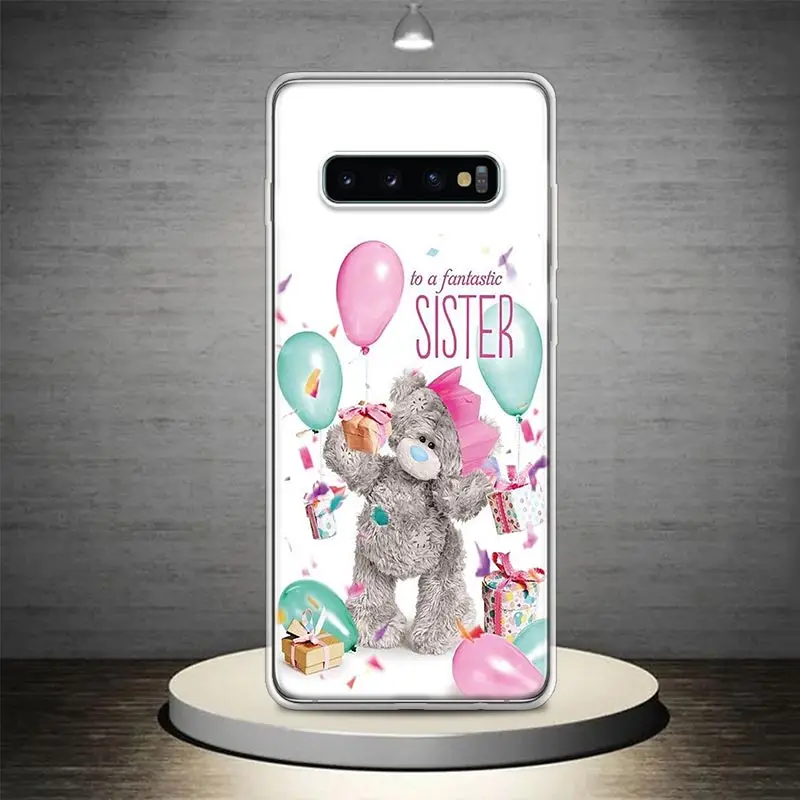 Teddy Me To You Bear Phone Case Shell For Samsung Galaxy S24 S23 S22 Ultra S21 Plus S20 FE S10 S10E S9 S8 + Cover Capa Funda