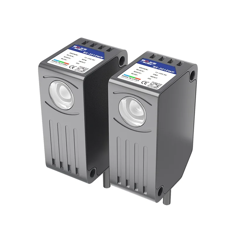 BS-201ZWN Farbsensor, 3-Farben-LED-Lichtschrankensensor mit RGB-Farbmarkierung