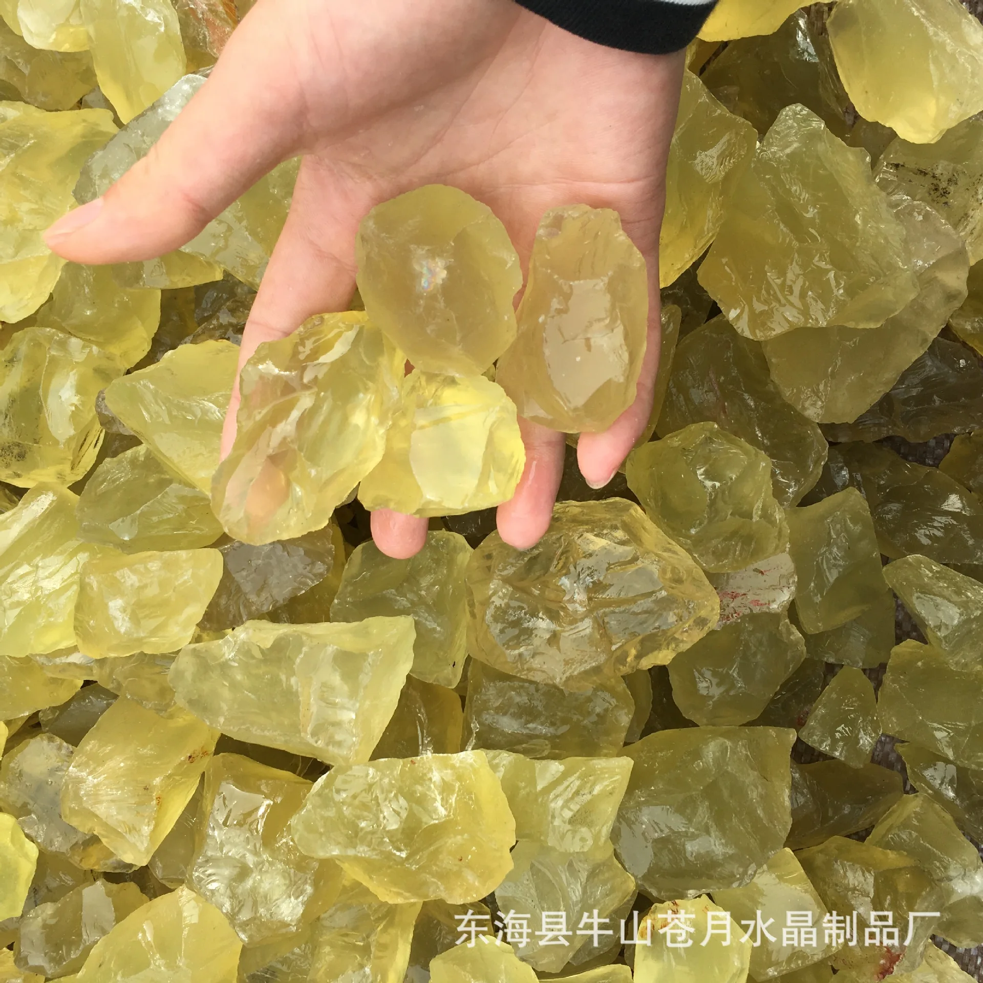 Natural Citrine Rough Stone, Accompanying Crystal Gravel, Mineral Raw Materials, Furniture Decoration