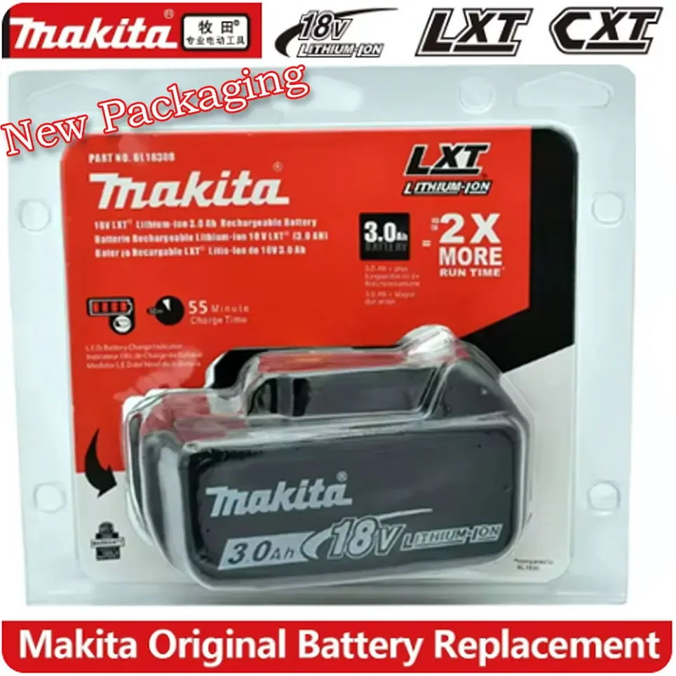 100% Оригинальный Makita 6Ah/5Ah/3Ah для Makita 18V аккумулятор BL1830B BL1850B BL1850 BL1840 BL1860 BL1815 сменный литиевый аккумулятор