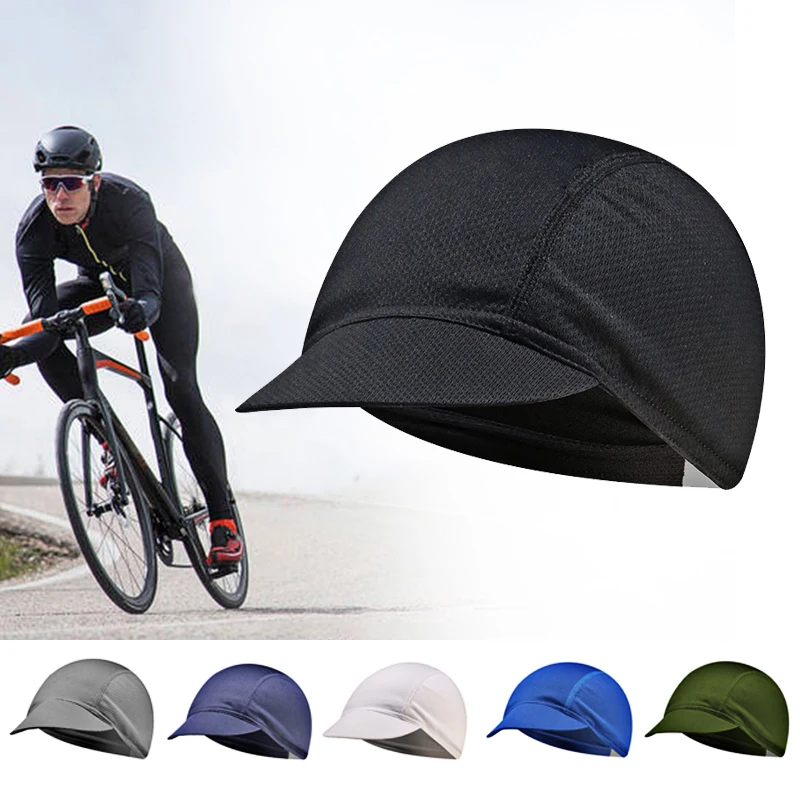 

Men Outdoor Quick-Drying Bicycle Riding Cap Mesh Fabrics Breathable Solid Color Cycling Hat Women Portable Dustproof Sports Hat